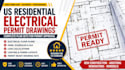 create US residential electrical permit drawing sets