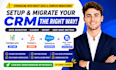 setup gohighlevel ghl CRM data migration hubspot salesforce keep import cleanup