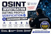 do osint investigation, dating profile verification and background check