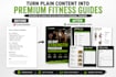 design workout guide layout in canva for gym coaches design ebook guide
