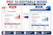 convert PDF to word and format your document