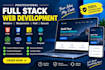 develop a responsive website with frontend and backend