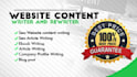 write welli researched SEO article and eassy content
