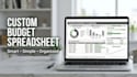 do custom budget spreadsheet