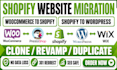 shopify store migration wordpress to shopify woocommerce to shopify migration