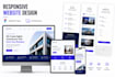 design a modern responsive website UI UX in figma