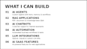 custom ai agents, ai automation, chatbots, and llm apps
