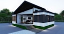 design modern shipping container house,modular prefab home render,autodesk revit