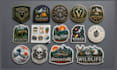 do custom sticker design, die cut sticker, badge, patch, decal and mockup