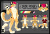 draw high quality furry ref sheet, fursona ref sheet, anthro ref sheet, nsfw ref