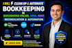 do monthly weekly bookkeeping using n8n automation, cleanup, quickbooks online