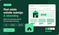redesign real estate website , rebrand and automate for business boosting