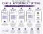 act as your professional chat and appointment setter
