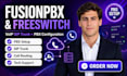 setup fusionpbx freeswitch voip sip trunck and pbx configuration