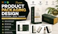 do product packaging design, box packaging, dieline and 3d mockup