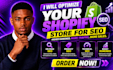 fix shopify onpage seo and technical s e o to rank on google