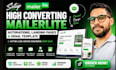 setup high converting mailerlite automations landing pages and email template