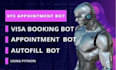 code appointment booking bot,appointment bot,vfs appointment,vfs,booking bot