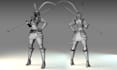 do 3d game character animation 3d game model cartoon rigging unity unreal engine