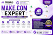 do make com automation, workflow integration  process automation services