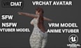 make a custom vrchat avatar, anime vtuber, warudo and vseeface rig