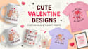 create valentines day mug, tshirt designs, printify printful
