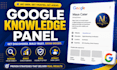 create, claim, verify google knowledge panel for peron or brand