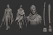 sculpt 3d character creatures model 3d figurine statues tabletop for printing