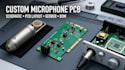 design microphone pcb, mic preamp and low noise audio circuit