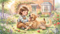 watercolor children story book, picture book illustration, watercolor kids book