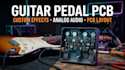 design guitar pedal pcb, audio effects circuit and analog pcb