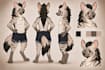 create furry reference sheet fursona ref sheet furry nsfw character design oc