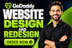 build godaddy website redesign godaddy website design godaddy website design