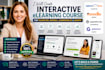 create interactive elearning course for talentlms, moodle, learnworld, graphy