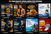 design professional social media posts, ads, banners and creative post design