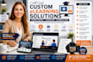 create custom elearning course content, course curriculum, elearning video