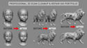 3d scan cleanup scan raw data smoothening mesh repair refining for 3d printing