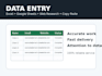 do data entry web research and copy paste