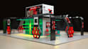 design exhibition stalls, booth 3d kiosk or product display