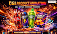 create cgi product animation mechanical and  industrial animation