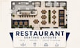 design restaurant seating layout cafe bakery 2d floor plan and space planning