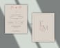 design an elegant wedding invitation suite with save the date