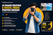 do expert ai image editing and social media poster design