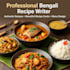 write authentic bengali recipe and design recipe card