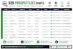 build targeted b2b lead generation and contact lists
