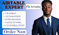 setup airtable database airtable automation, airtable crm expert n8n automation