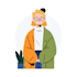 flat vector character illustration for anything