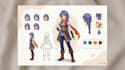 create a custom oc character reference and model sheet design