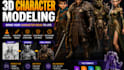 create custom 3d character models for games and 3d printing