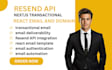 setup resend api nextjs transaction email react email and domain dns